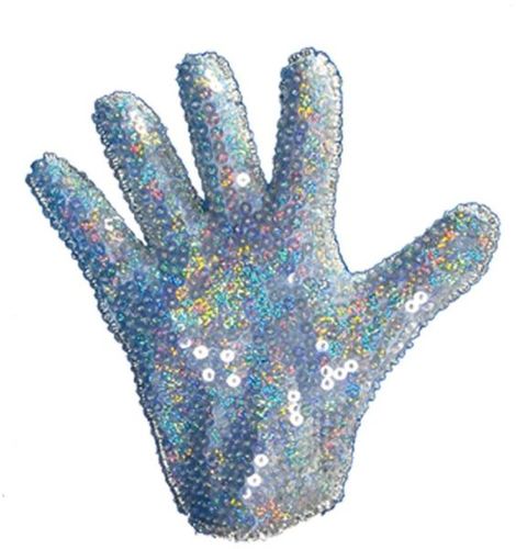 Glove White Sequin Case Pack 2