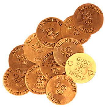 Bawdy House Tokens Bag Of 6