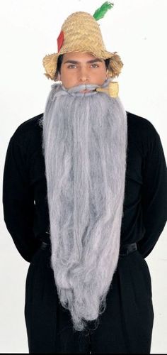 Mohair 25 Inch Grey Beard