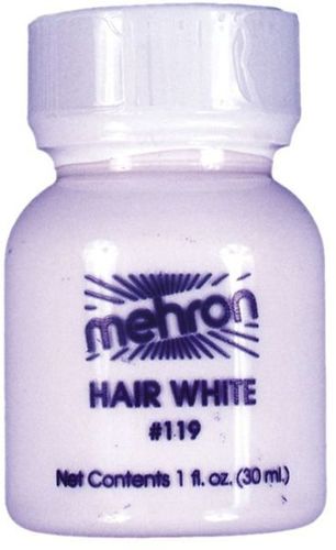 Hair White 1 Oz Plastic Bottle