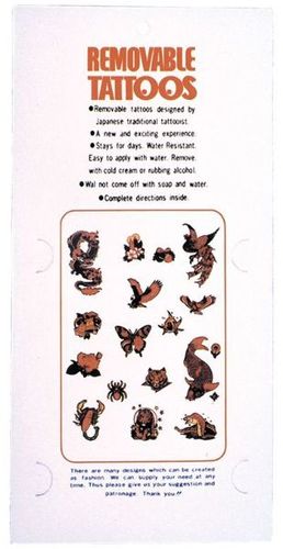 Tattoos 1Card Eq 1 Removable Case Pack 5