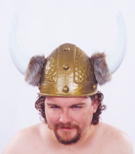 Viking Helmet Gold 1 Size