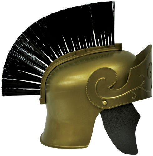 Roman Helmet Gold w/Black Brush