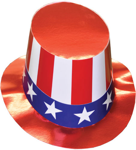 Uncle Sam Cardboard Costume Hat Case Pack 2