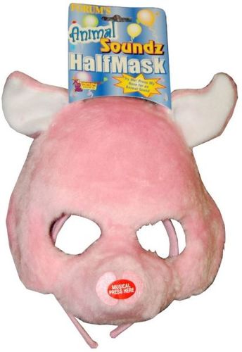 Pig Half Mask With Fun Sound