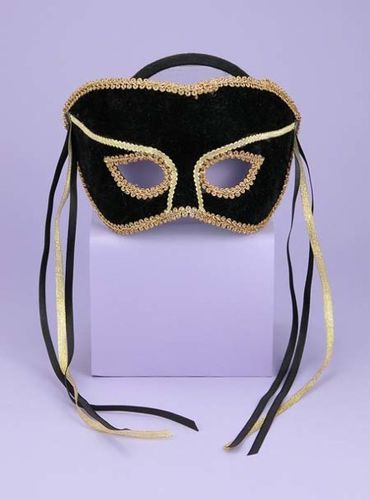 Venetian Couple Mask Swivel Black/G