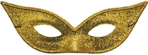 Harlequin Mask Lame Gold Case Pack 2