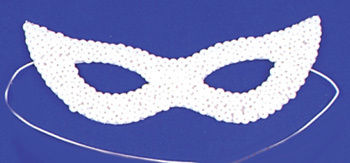 Cat Mask Sequin White Case Pack 2