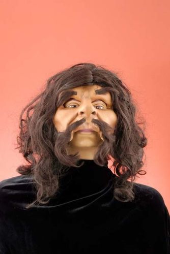 Caveman Mask With Hair