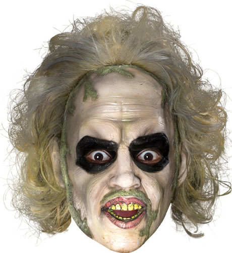 Beetlejuice 3/4 Vinyl Mask w/Ha