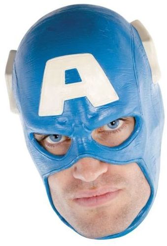 Costume Mask: Captain America Deluxe- Adult