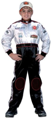 Racing Suit Black White Small 4 to 6