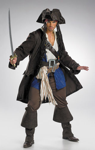 Teen Costume: Captain Jack Sparrow Prestige- Size 38-40