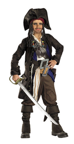 Tween Costume: Pirates of Caribbean Capt Jack- Size 14-16