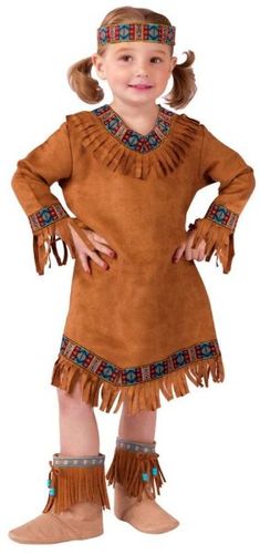 American Indian Girl Toddler 3T-4T