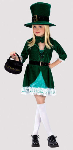 Lucky Leprechaun Girl's Costume 4 to 6