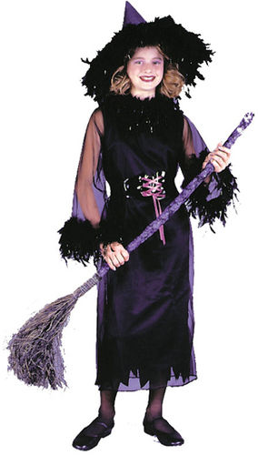 Feather Witch Black Child Med