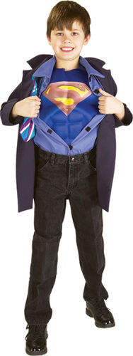 Boy's Costume: Clark Kent/Superman Reverse- Large