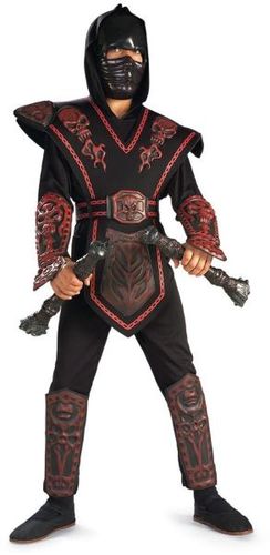 Red Skull Warrior Ninja Child L