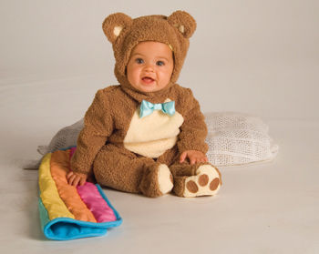 Baby Costume: Teddybear w/Rainbow Blanket- 6-12 Months