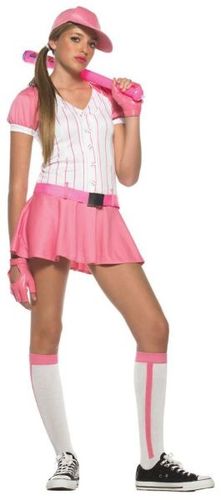 Teen Costume: Pink Baseball- Medium/Large