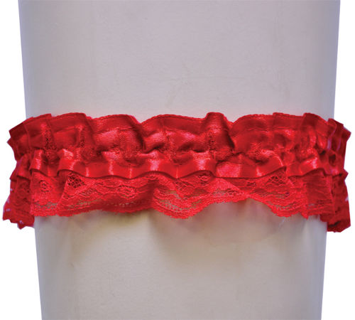 Red Lace Garter Case Pack 5