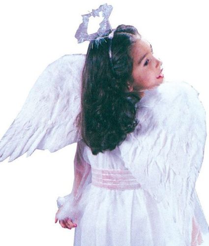 Angel Wings Feather Child White