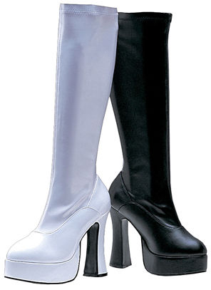 Women's Boots: Cha Cha, White- Size 11