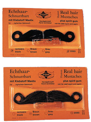 Mustache Real Hair American Black