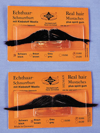 Mustache Real Hair Ital Black