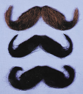 Mustache 20's Style Black