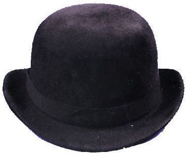 Derby Hat Black Felt Large