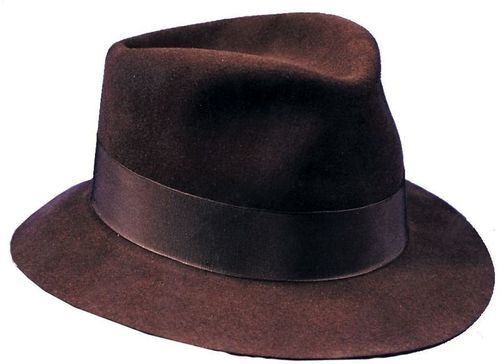 Fedora Deluxe Hat Brown Large