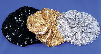 Beret Sequin Black