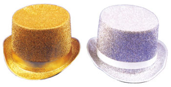 Top Hat Lame Gold