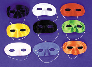 Half Mask Satin Black Case Pack 2