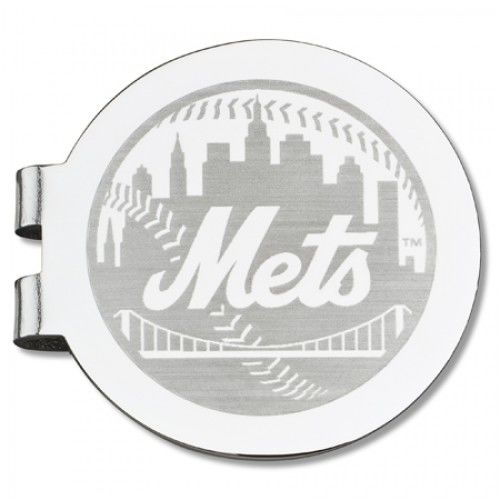 New York Mets Laser-Etched Money Clip - Baseball Shape