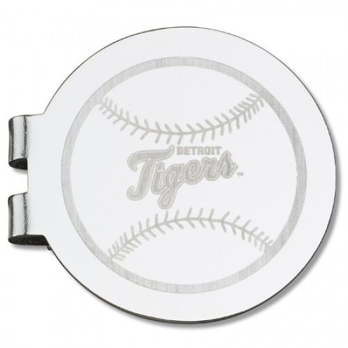 Detroit Tigers Laser-Etched Money Clip - Baseball Shape