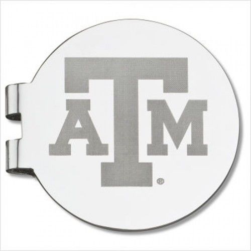 Texas a&M University Laser-Etched Money Clip - Basketball Shape