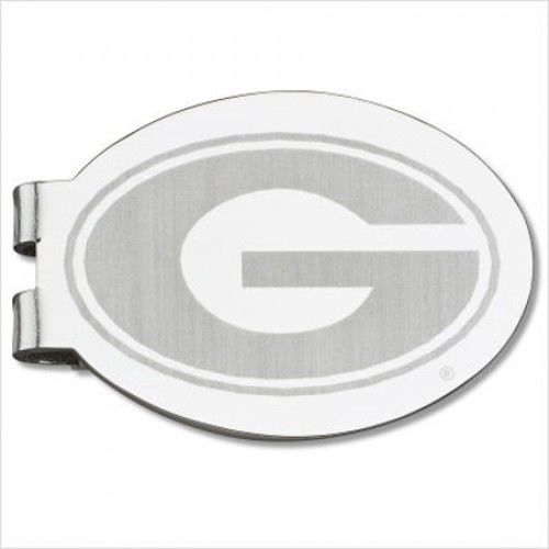 University of Georgia Laser-Etched Money Clip - Basketball Shape