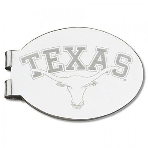 University of Texas Laser-Etched Money Clip - Basketball Shape