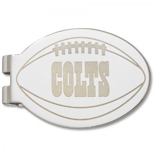 Indianapolis Colts Laser-Etched Money Clip - Football Shape