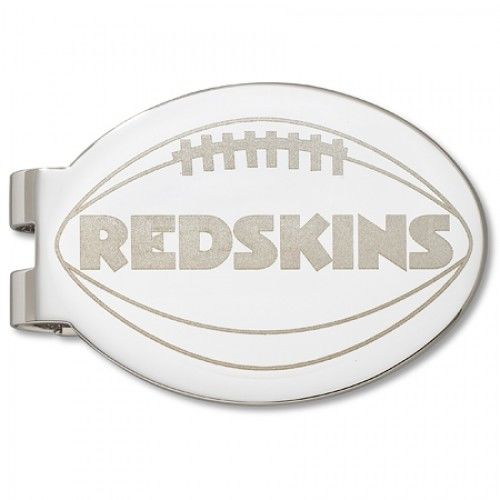 Washington Redskins Laser-Etched Money Clip - Football Shape