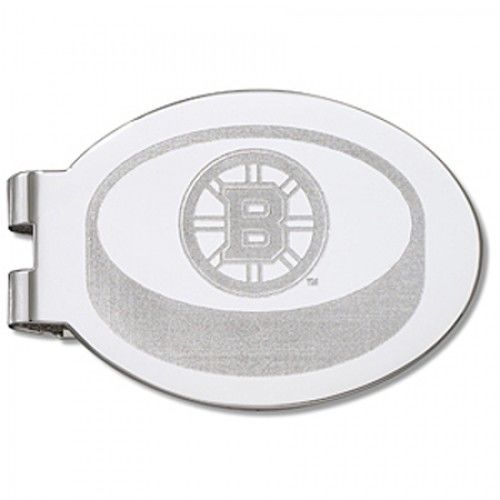 Boston Bruins Laser-Etched Money Clip - Hockey Puck Shape