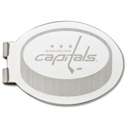 Washington Capitals Laser-Etched Money Clip - Hockey Puck Shape