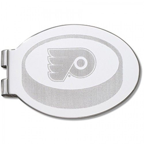 Philadelphia Flyers Laser-Etched Money Clip - Hockey Puck Shape