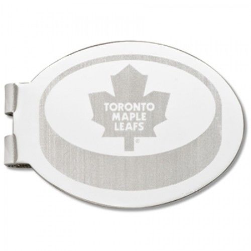 Toronto Maple Leafs Laser-Etched Money Clip - Hockey Puck Shape