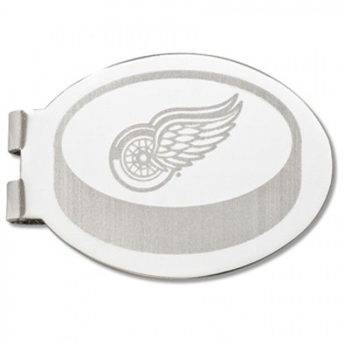 Detroit Red Wings Laser-Etched Money Clip - Hockey Puck Shape