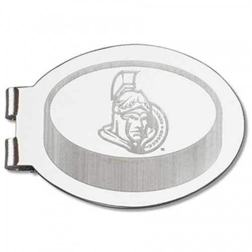 Ottawa Senators Laser-Etched Money Clip - Hockey Puck Shape