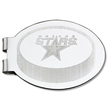 Dallas Stars Laser-Etched Money Clip - Hockey Puck Shape